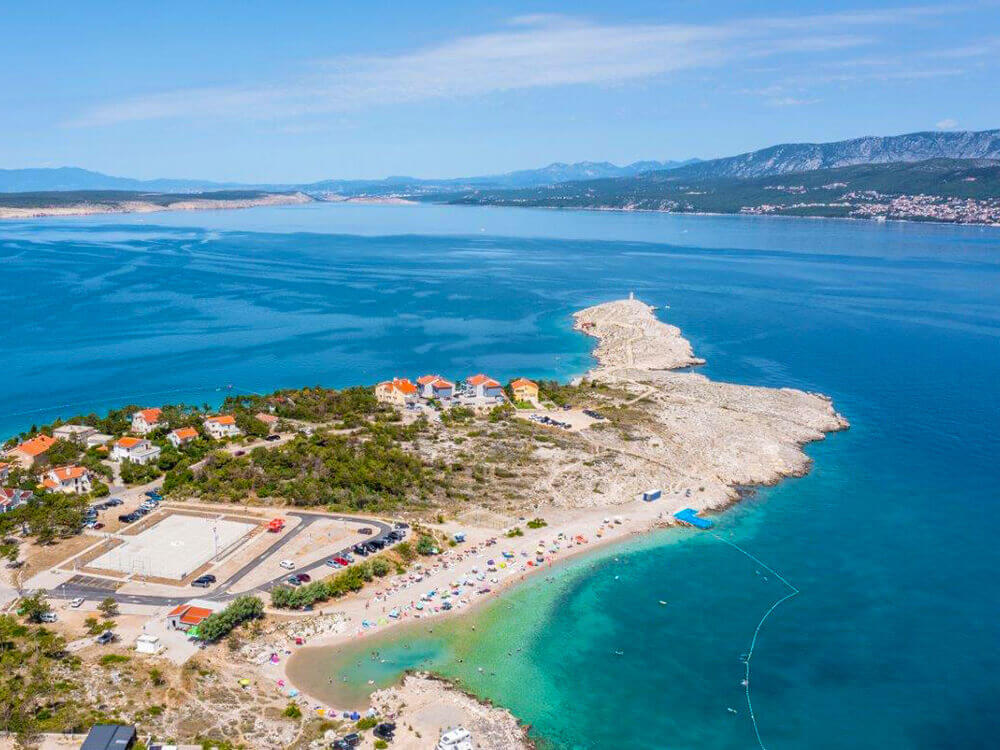 View from the air of Šilo